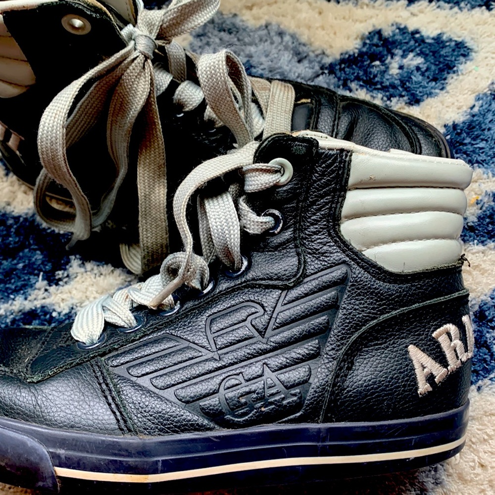 Armani high top sneakers